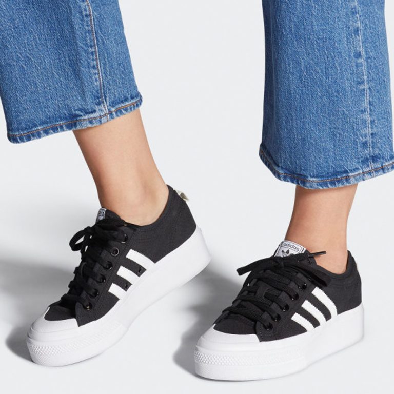 Adidas Originals Nizza Platform Sneaker Damen Schwarz Fv