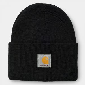 Carhartt WIP Short Watch Hat Beanie acrylic black