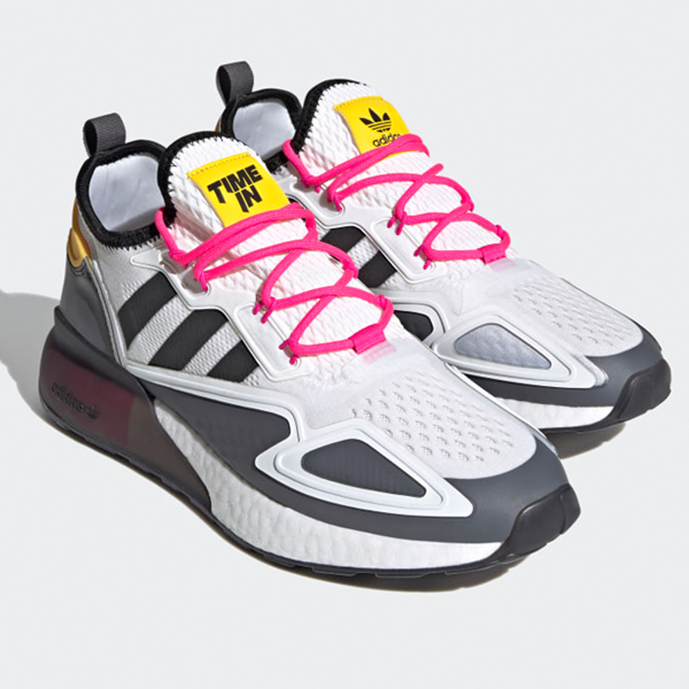 2/3 Gr. Adidas Boost Sneaker 2K ZX Schuhe Ninja Originals weiß/grau Herren 46
