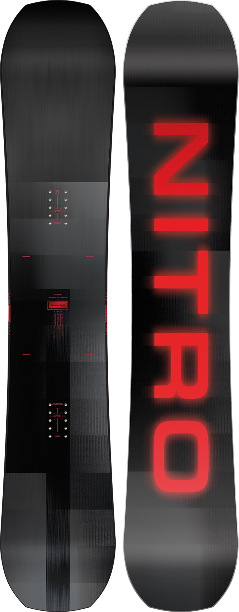 Nitro Team Pro Camber Snowboard 157cm (schwarz/rot)