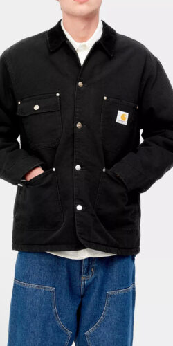 Carhartt Wip OG Chore Coat Winter Stone Washed (schwarz)