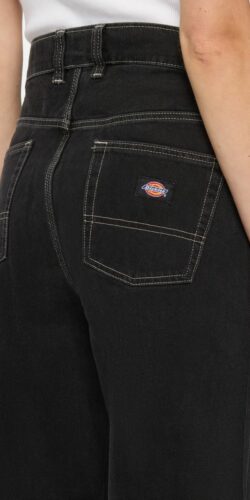 Dickies Thomasville Damen Loose Fit Jeans Hose (schwarz)