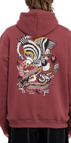 Volcom Lintell Kapuzen Pullover Merlot (rot)