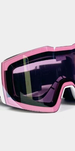 Oakley Fall Line M Snowboard Brille Iced Iridium (pink)